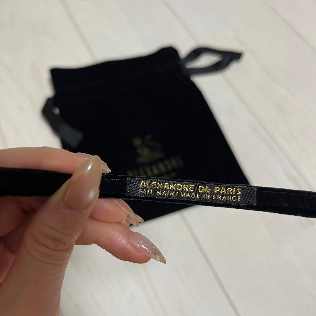 ALEXANDRE DE PARIS ヘアカチューシャ ブラック