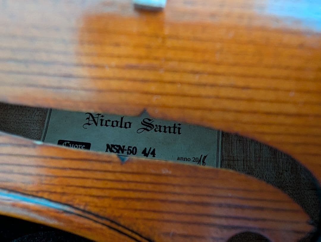 バイオリン 4/4 本体 ケース付き ニコロ サンティ