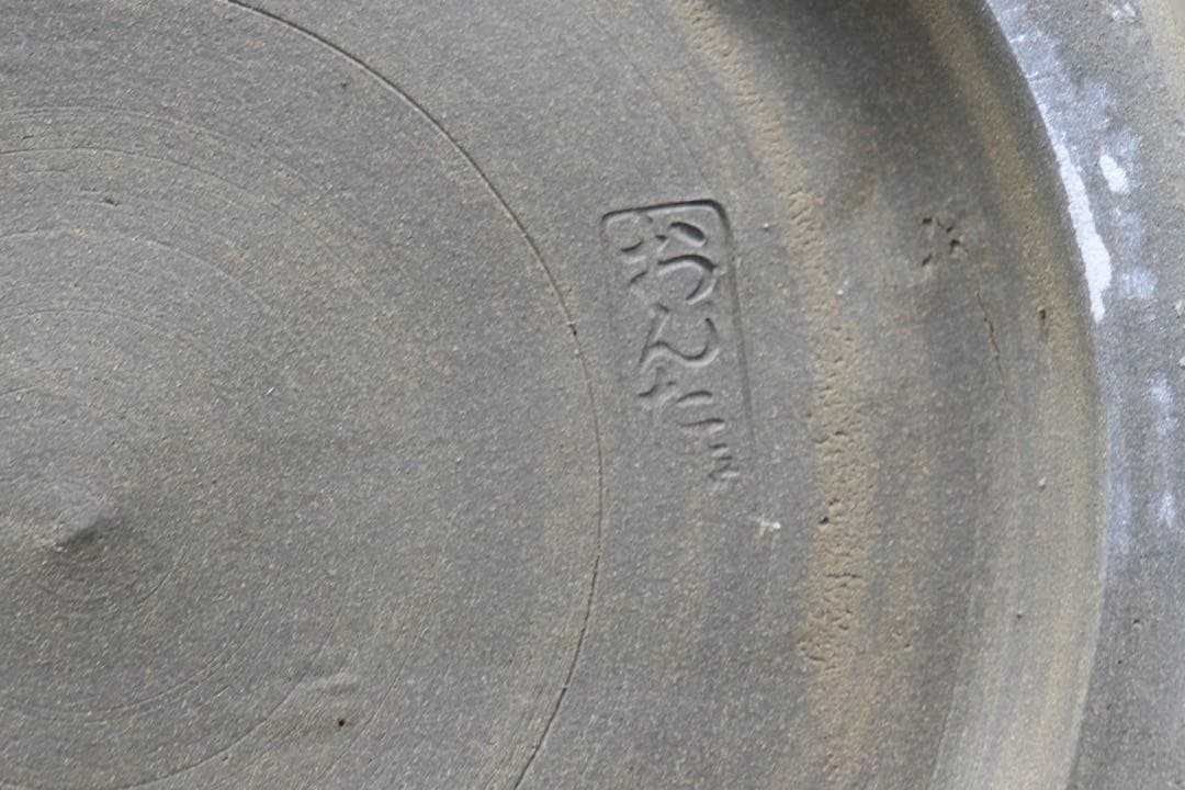 小鹿田焼　大皿　置物　共箱　送料込み1101