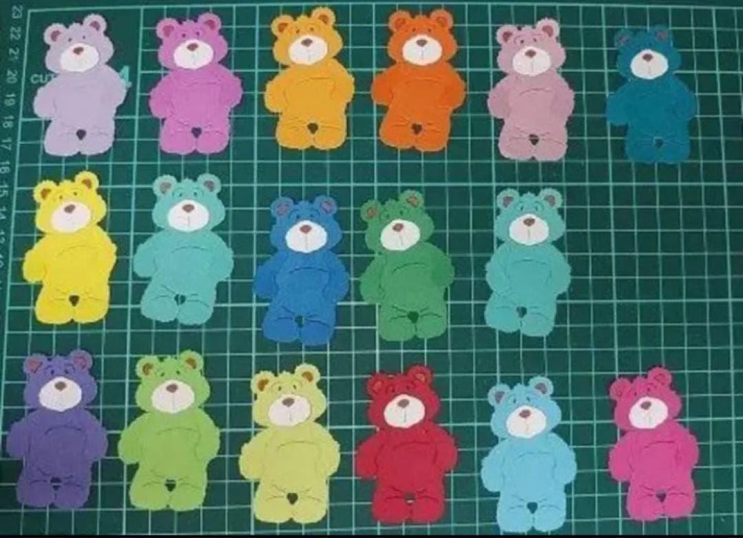 アルバム飾り　クラフトパンチ　熊さん　オーダー受付中（＾∇＾）