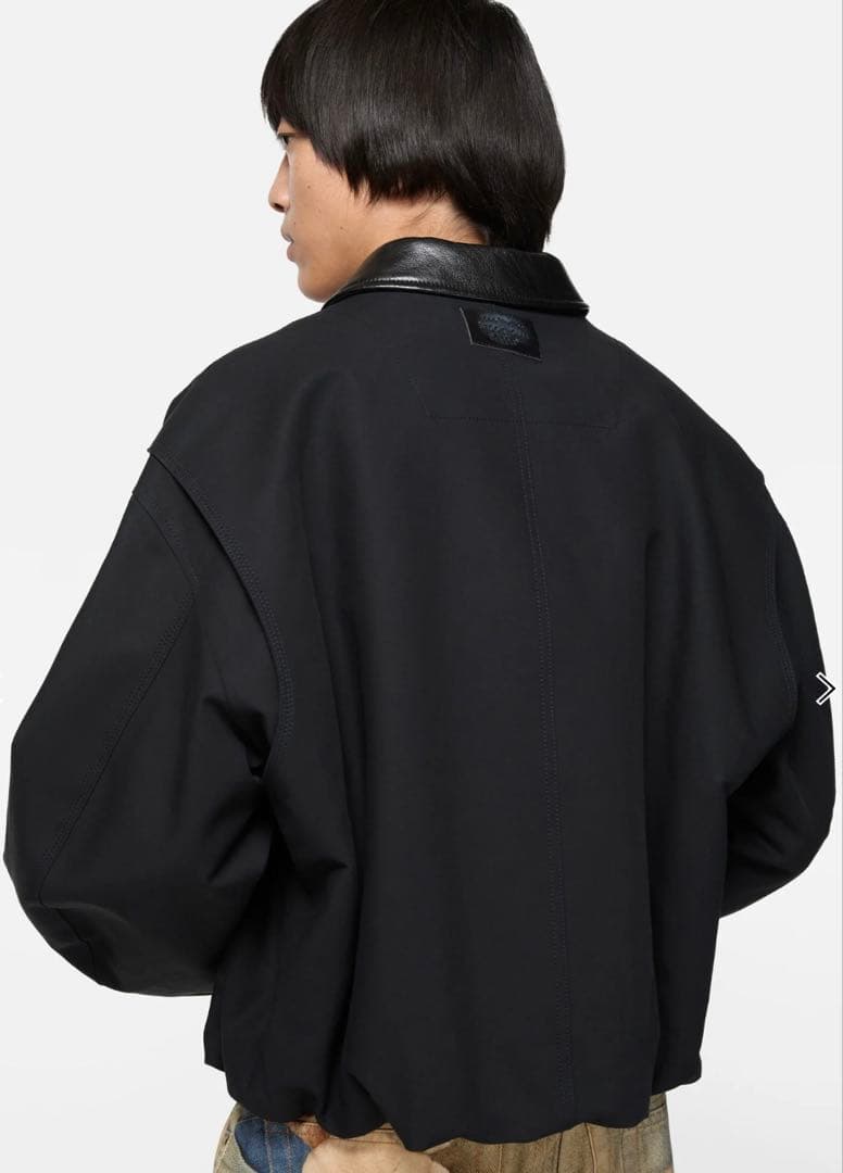 Acne Studious ボンバーパデッドジャケット 新色ブラック44