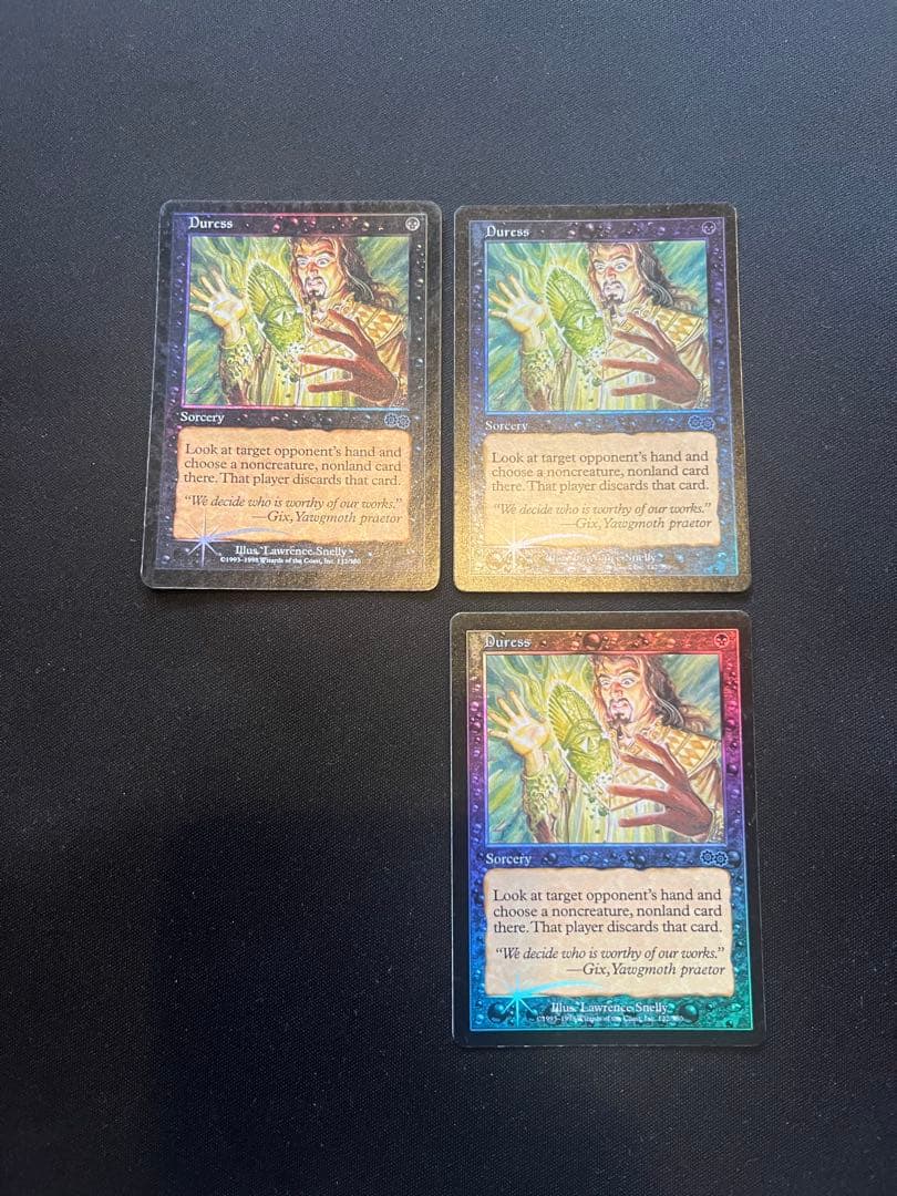 Duress/強迫　USG-P 英語foil 3枚セット