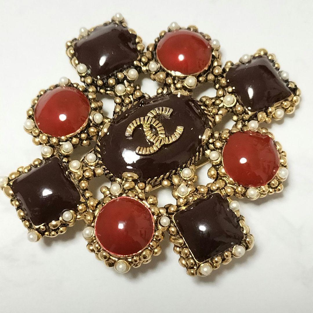 シャネル CHANEL◆ヴィンテージ ブローチ グリポア フェイクパール