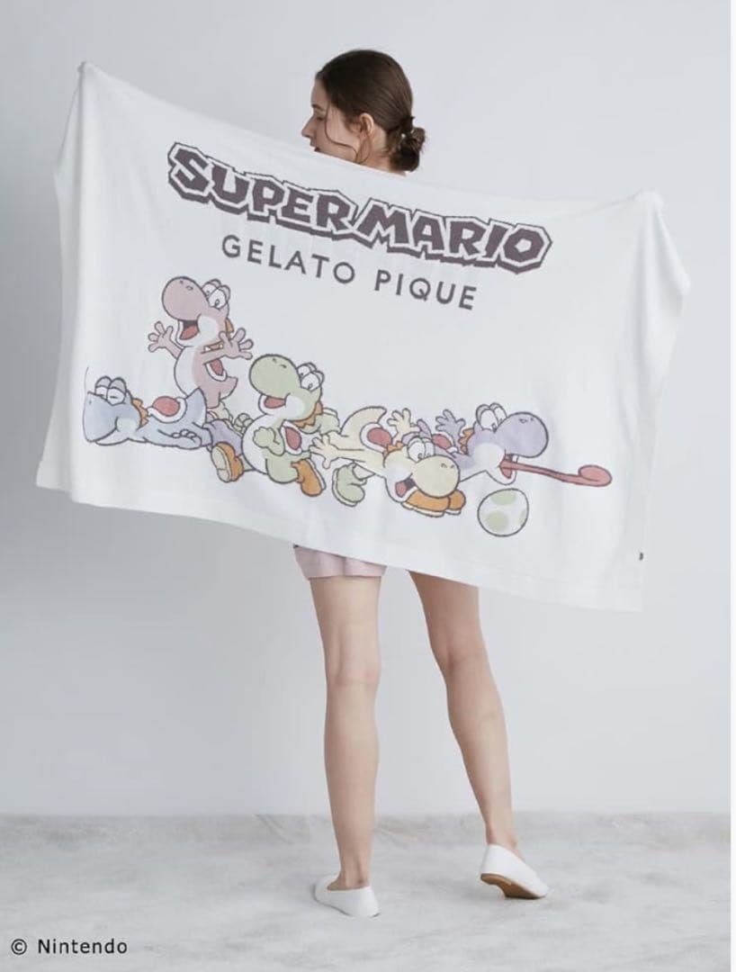 [ジェラート ピケ] スーパーマリオ ヨッシージャガードブランケット