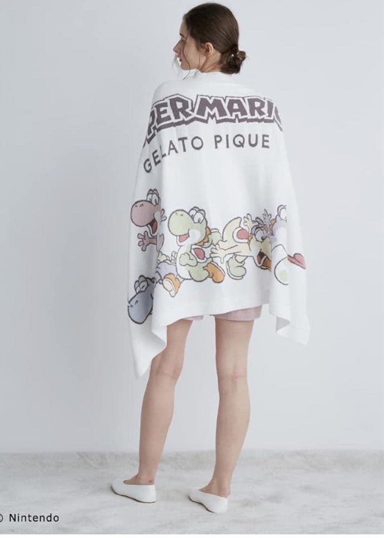 [ジェラート ピケ] スーパーマリオ ヨッシージャガードブランケット
