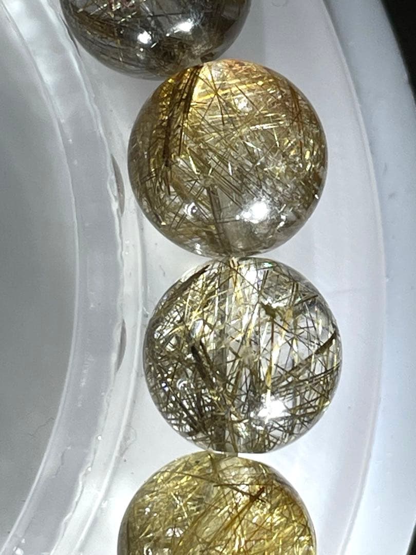 【新入荷高品質】シルバールチルクォーツブレス9㎜（新品未使用）ハイグレード