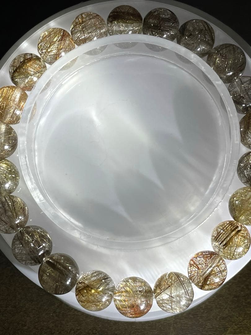 【新入荷高品質】シルバールチルクォーツブレス9㎜（新品未使用）ハイグレード