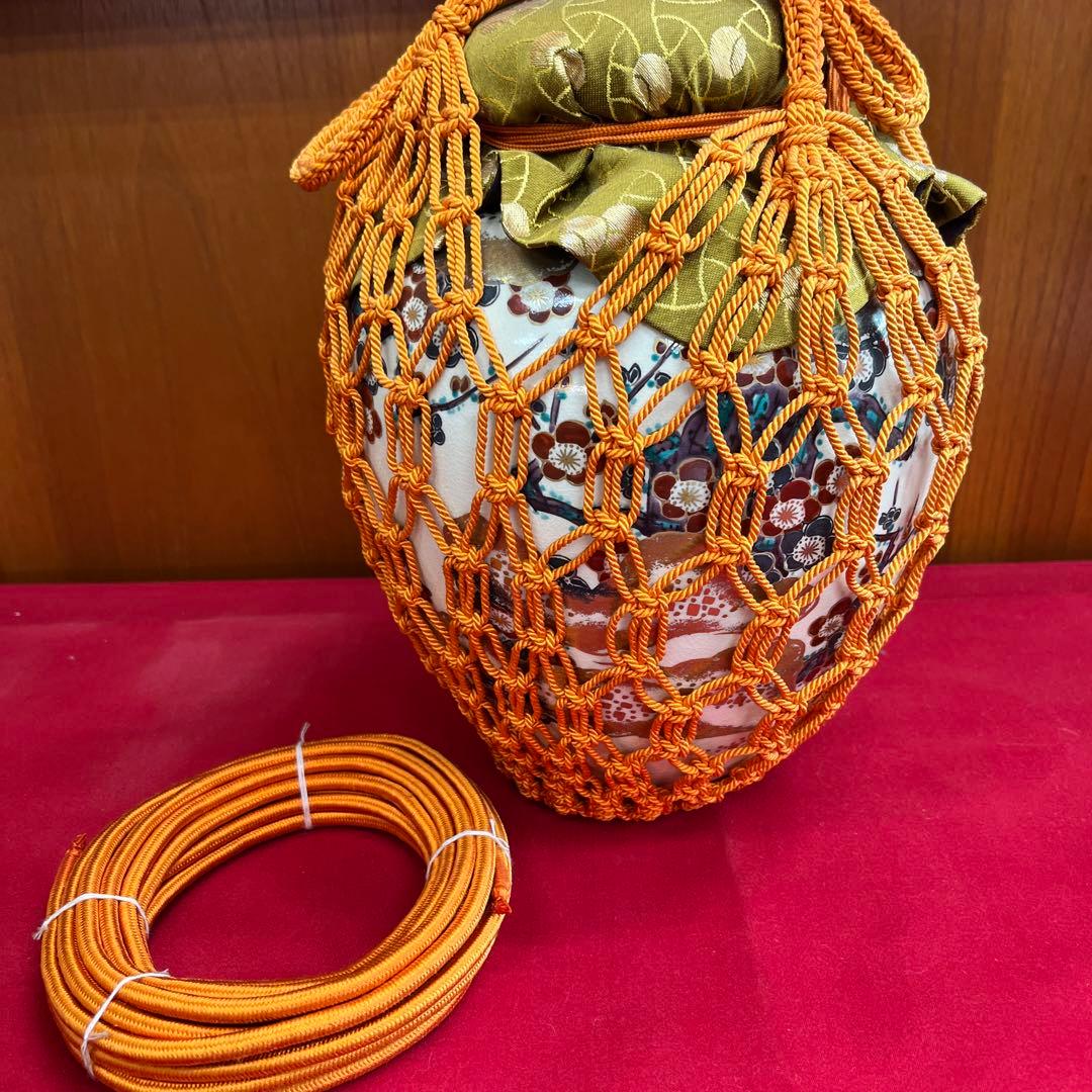 飾り壺　茶道具　仁清写　梅月