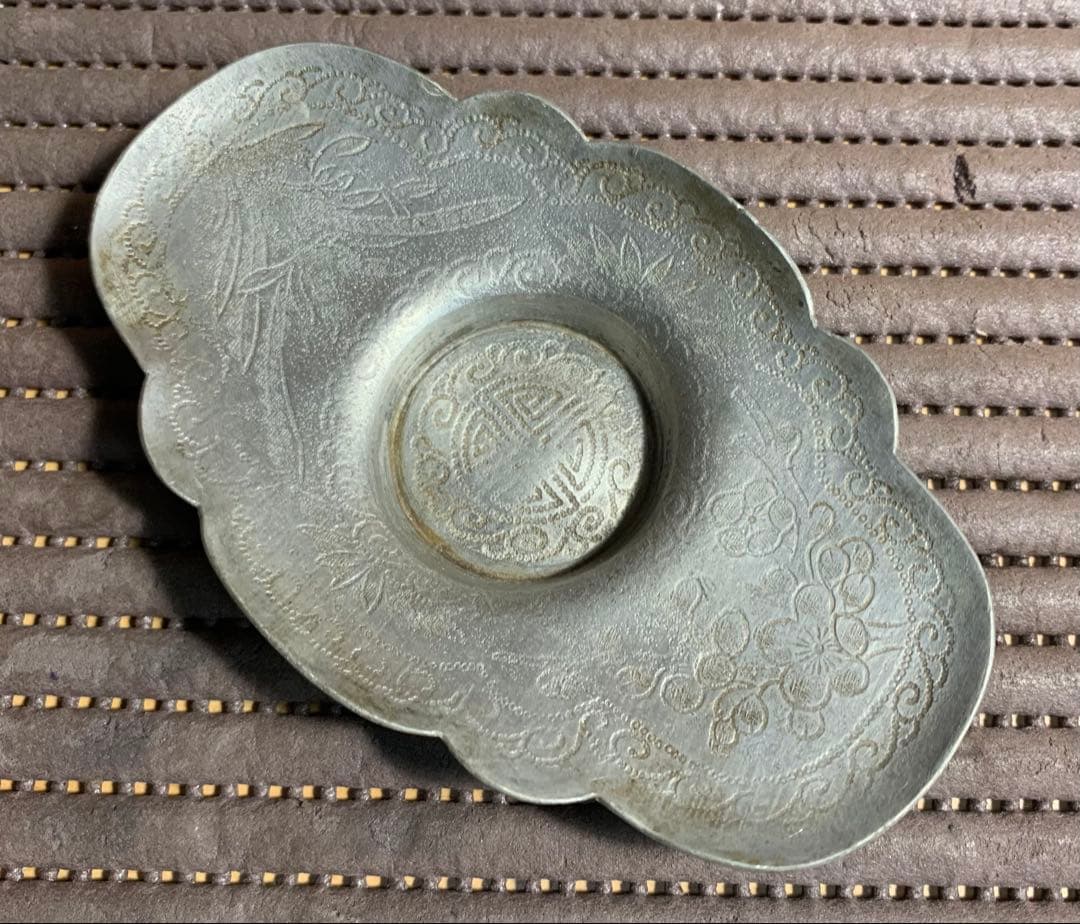 煎茶道具　茶托五客