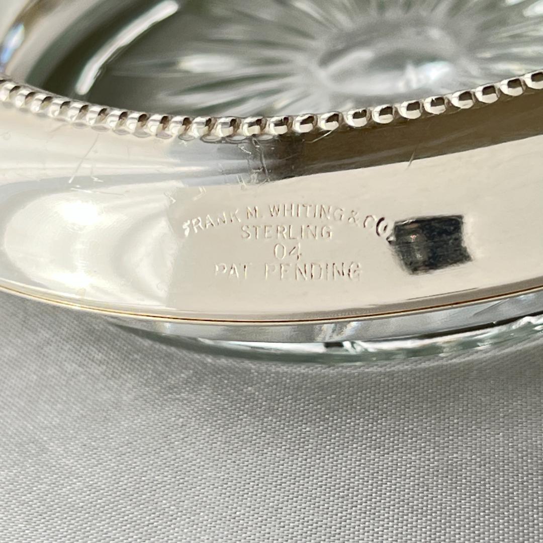 【Frank M. Whiting】 パール グラスコースター【純銀/ガラス】