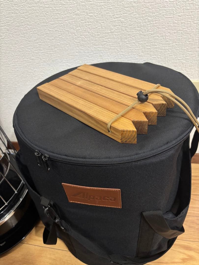 アルパカストーブ 木製スタンド、アシグリップ、専用ケース付き