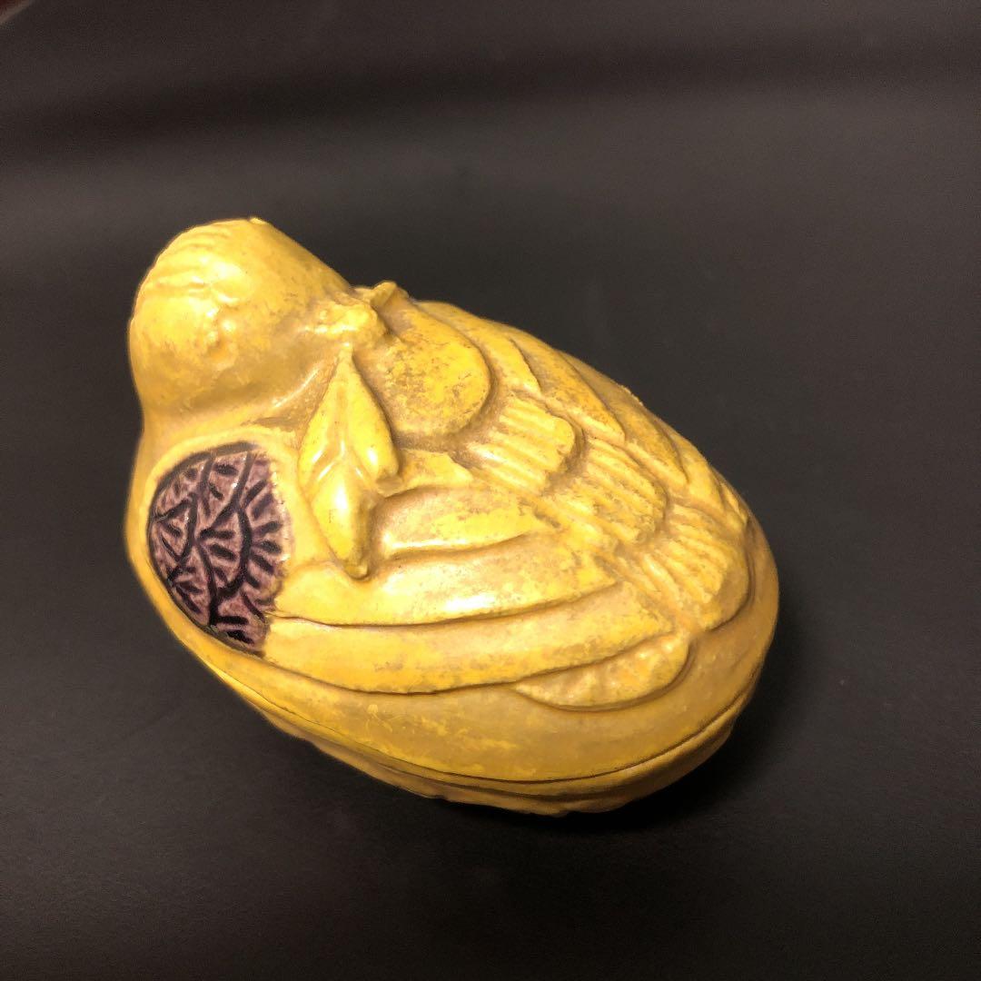 河濱支流　交趾花喰鳥香合