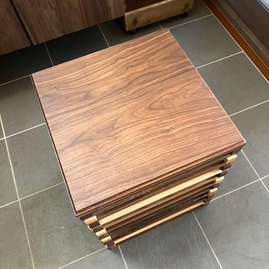 マッキー様用　サイドテーブル　フロアランプ　ウォールナット　無垢材　ハンドメイド