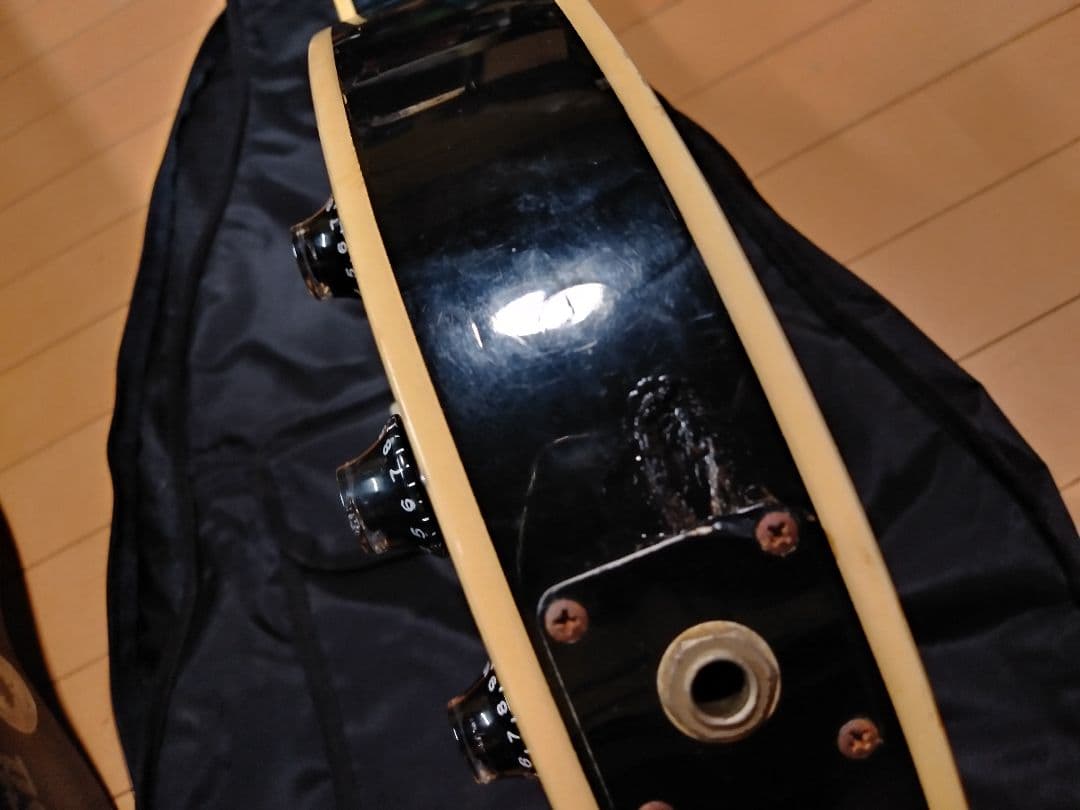 難あり　Burny バーニー　レスポールカスタムタイプ　イナズマインレイ