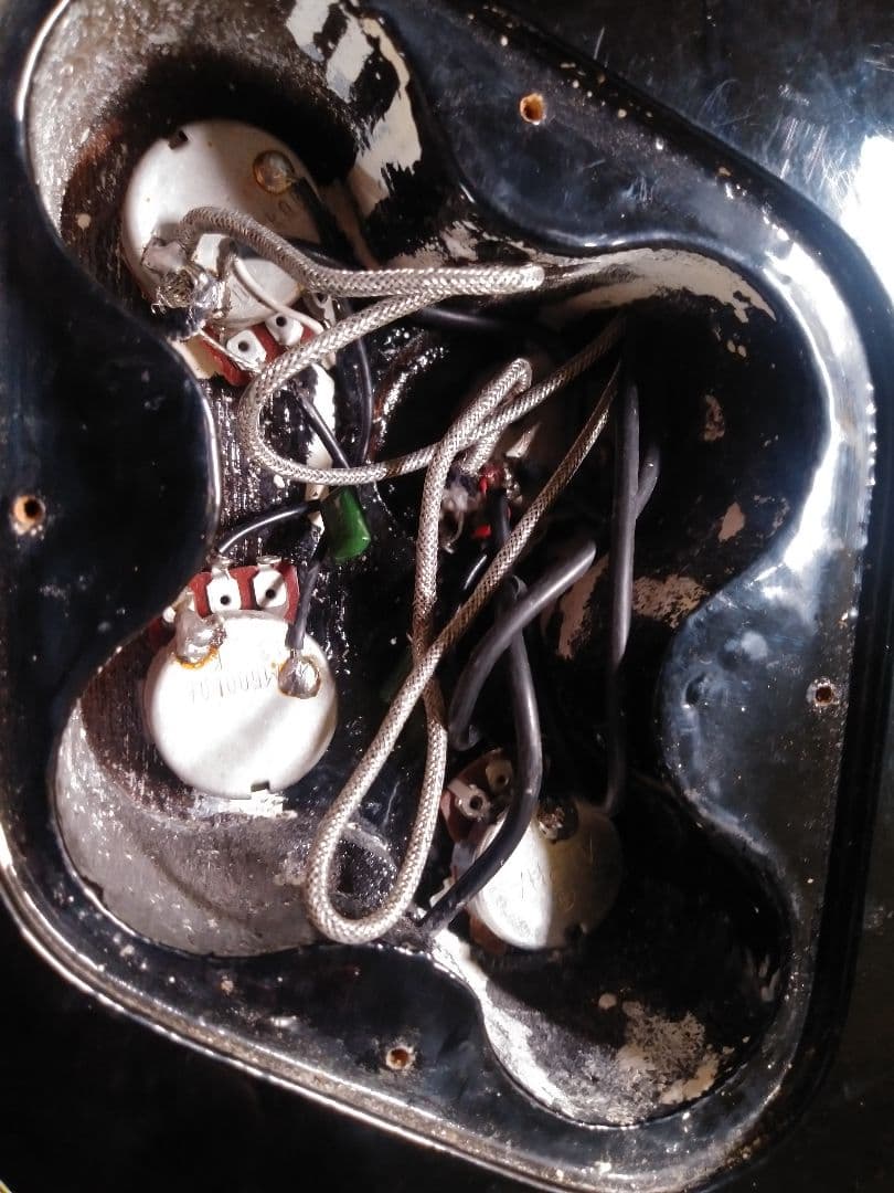 難あり　Burny バーニー　レスポールカスタムタイプ　イナズマインレイ