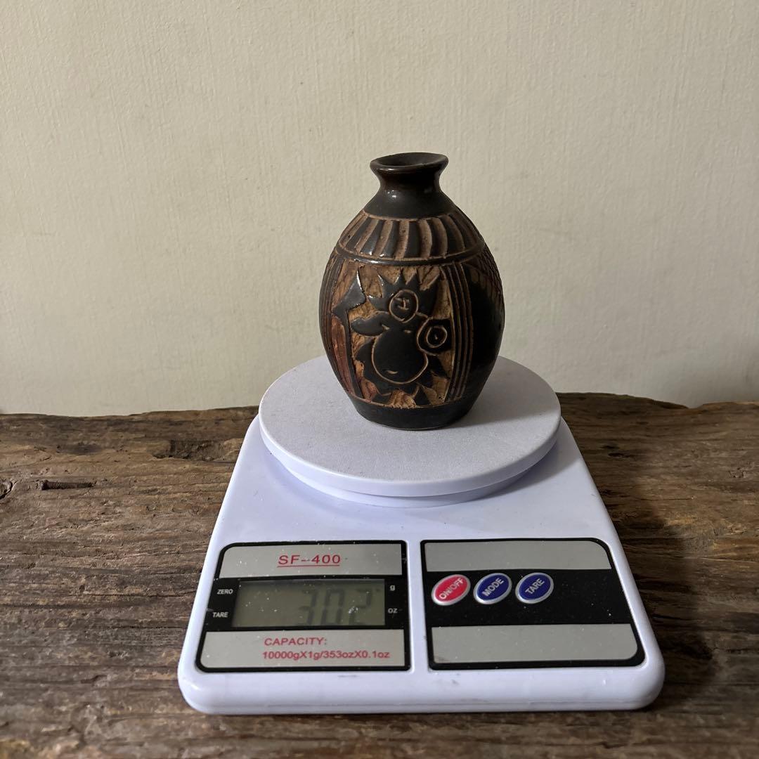 琉球　古典焼　小壺　③壺屋焼　やちむん　古民芸　アンティーク　骨董品　検:李朝.