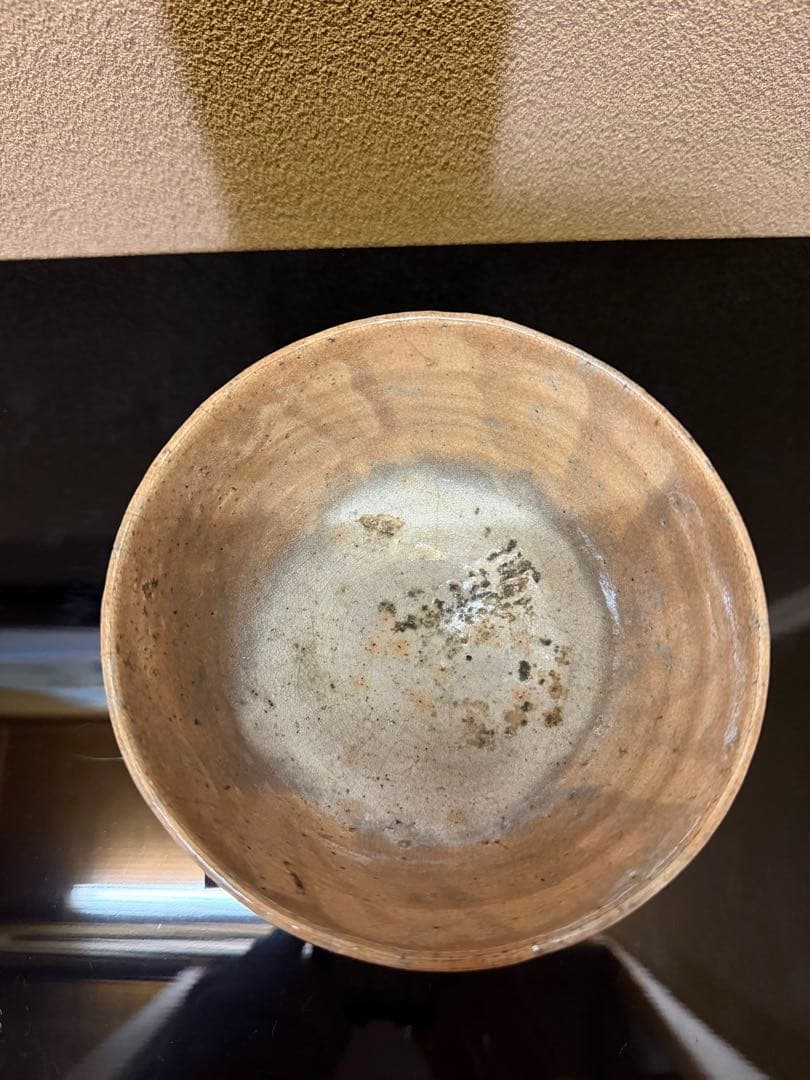 長春太山　窯変雨漏手高麗茶碗　「福鶴乃寿」　個展最高作品　共箱