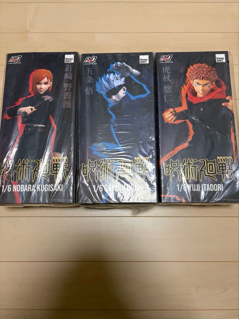新品 スリーゼロ 呪術廻戦 虎杖 釘崎 五条 threezero