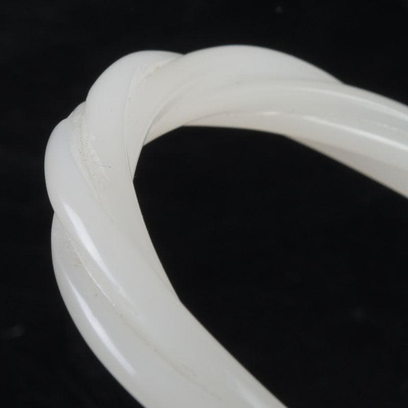 中国　玉石白玉彫刻　玉器　環　装飾品　V　9356E