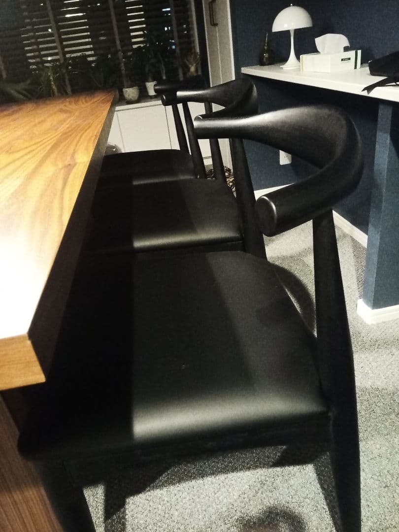 定価30万超え　ウォールナットダイニングテーブルセット　チェア6脚セット