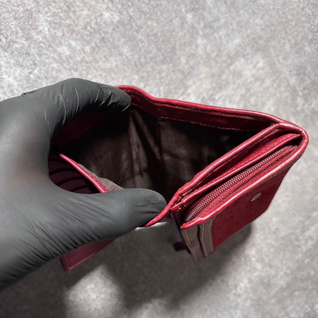 小物 Coach Red Canvas Signature Wallet