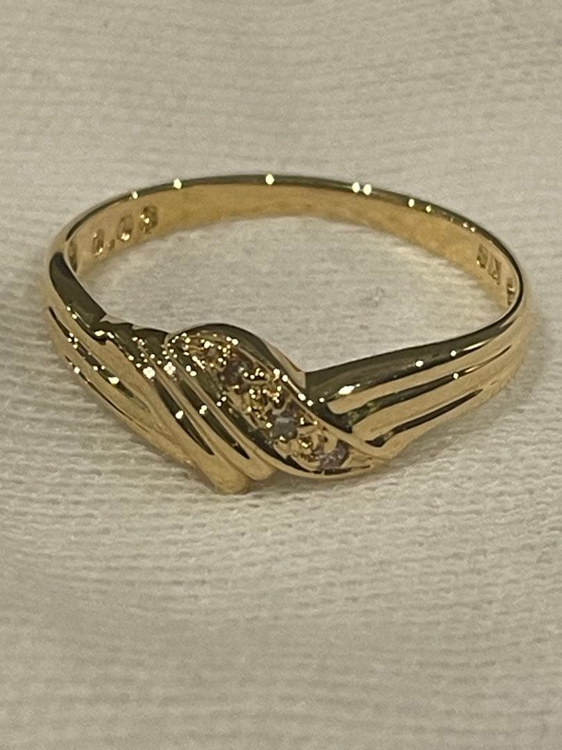 ジュエリーマキ　K18リング　18金指輪　ダイヤモンドリング　18金　k18