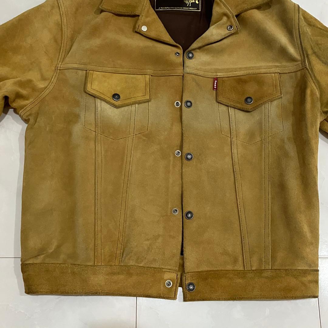【希少サイズ40】AERO LEATHER スエード トラッカージャケット