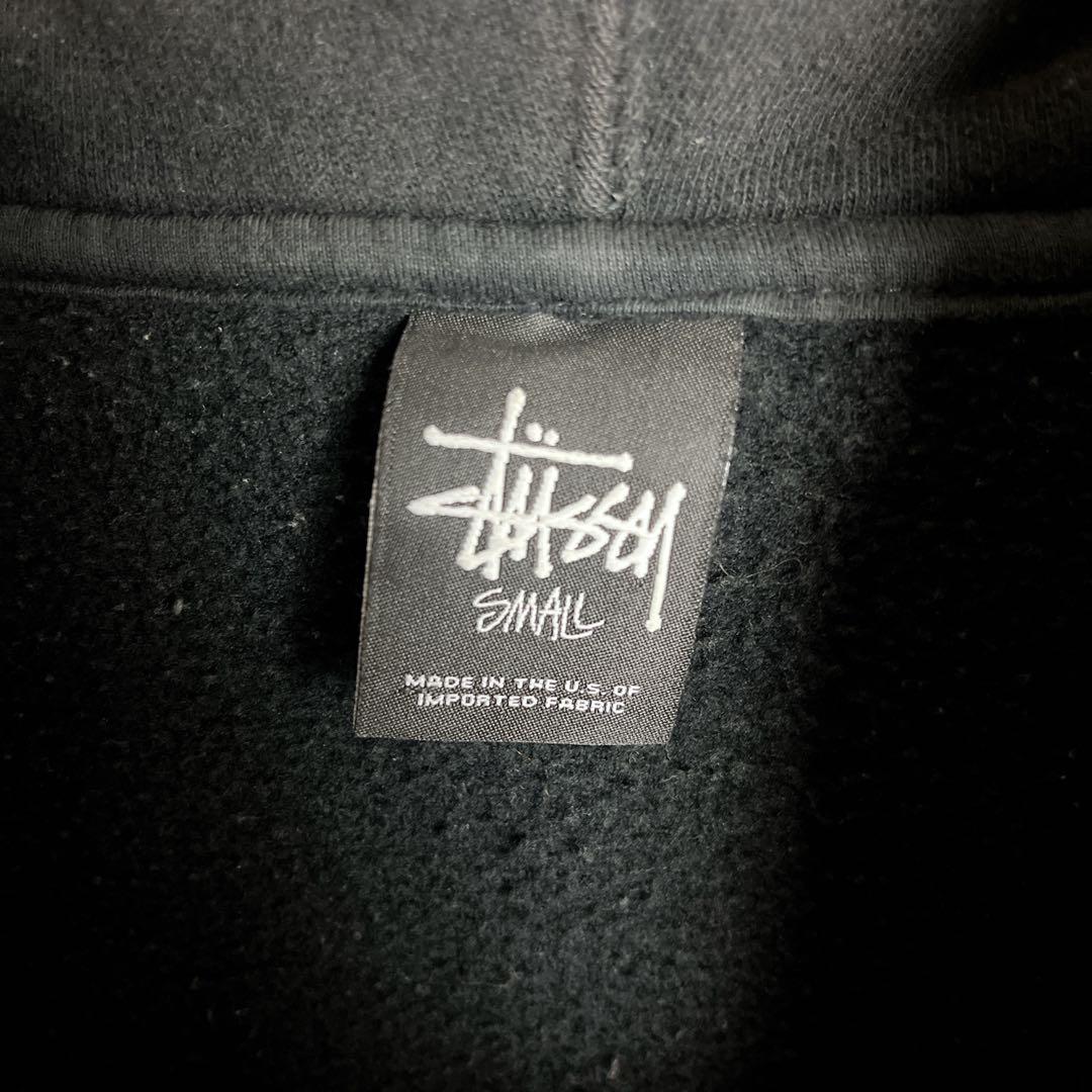 STUSSY◎USA製 ストックロゴ フルジップ パーカー D324