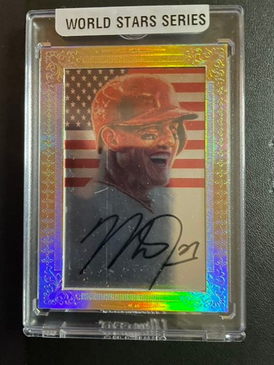 今だけ値下げ　trout 1/1 サイン入り　WBCアメリカ代表キャプテン