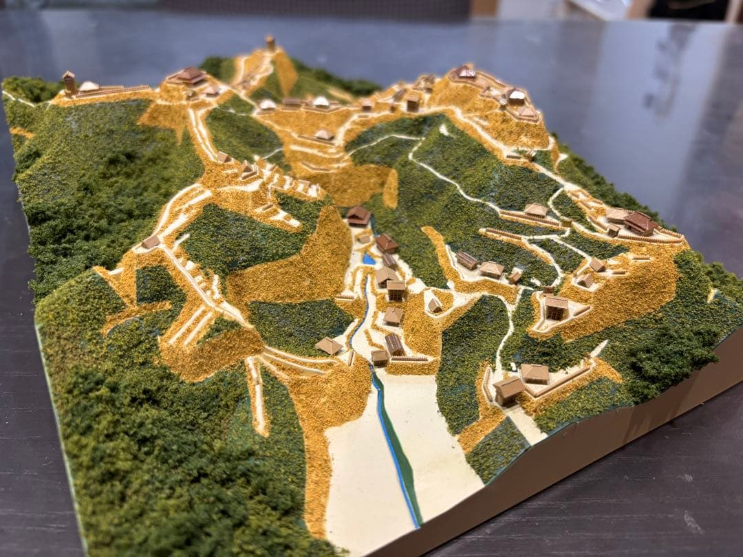 城ラマ　高天神城　ジオラマ模型