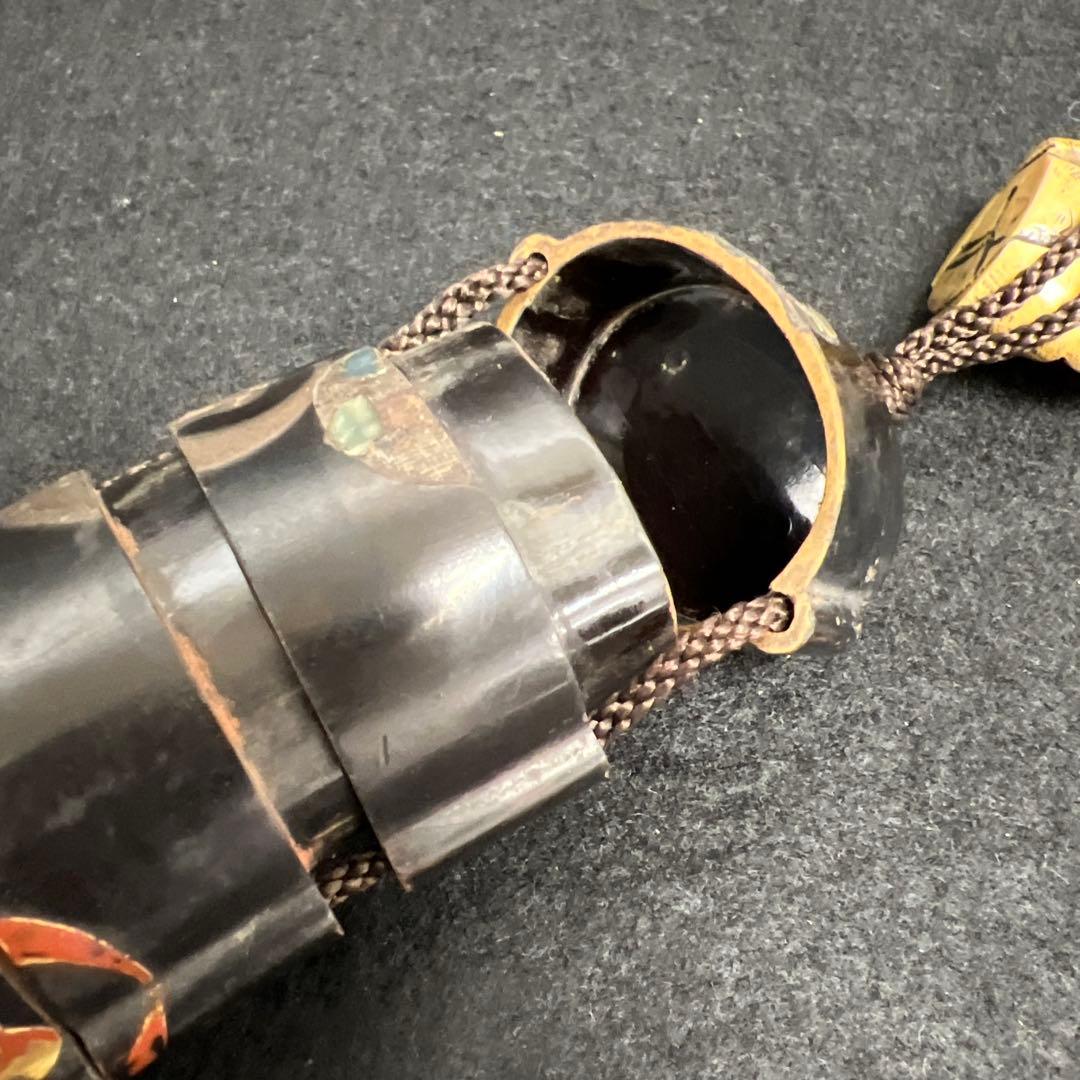 江戸時代　五段印籠、極上根付　73g 東Y7-1203☆2F