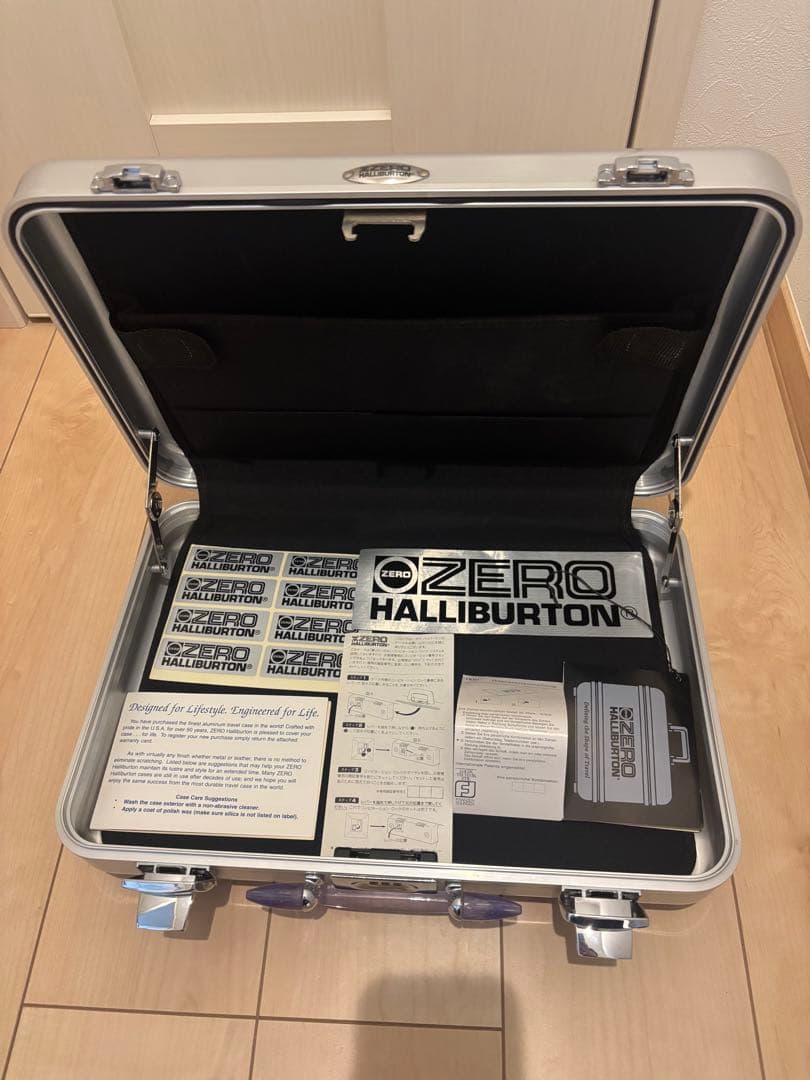 ZERO HALLIBURTON アタッシュケース　クリアハンドル限定品USA製