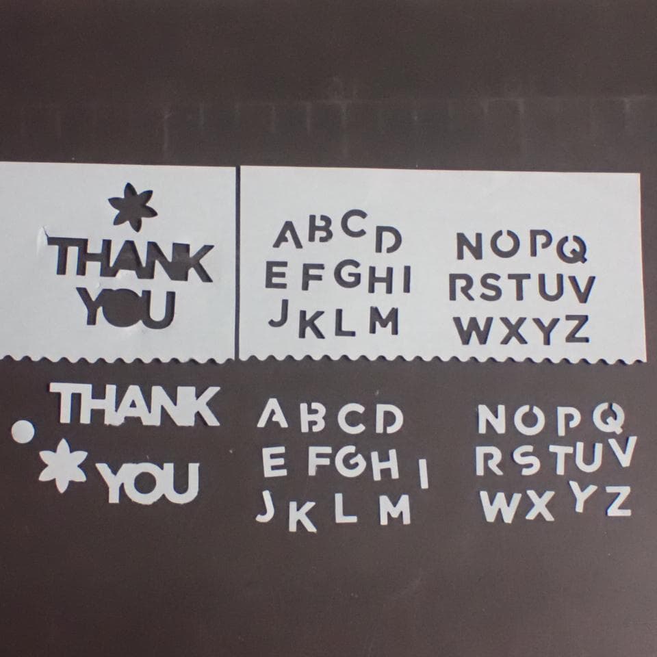 Thank you　ローマ字　英語　クラフトパンチ