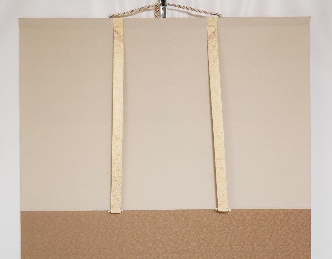 ★太巻高級掛軸【菖蒲　あやめ】日本画家　田中基美◆紙本肉筆　共箱付　日本画　花鳥