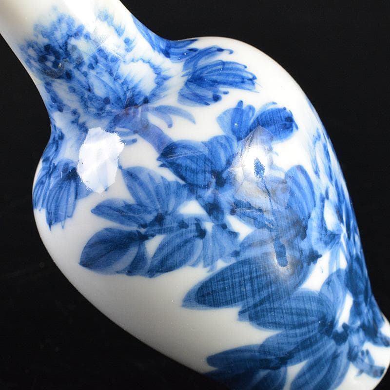 中国　景徳鎮製銘　成化銘　青花　花文瓶　小瓶　2点まとめて　V　R6672