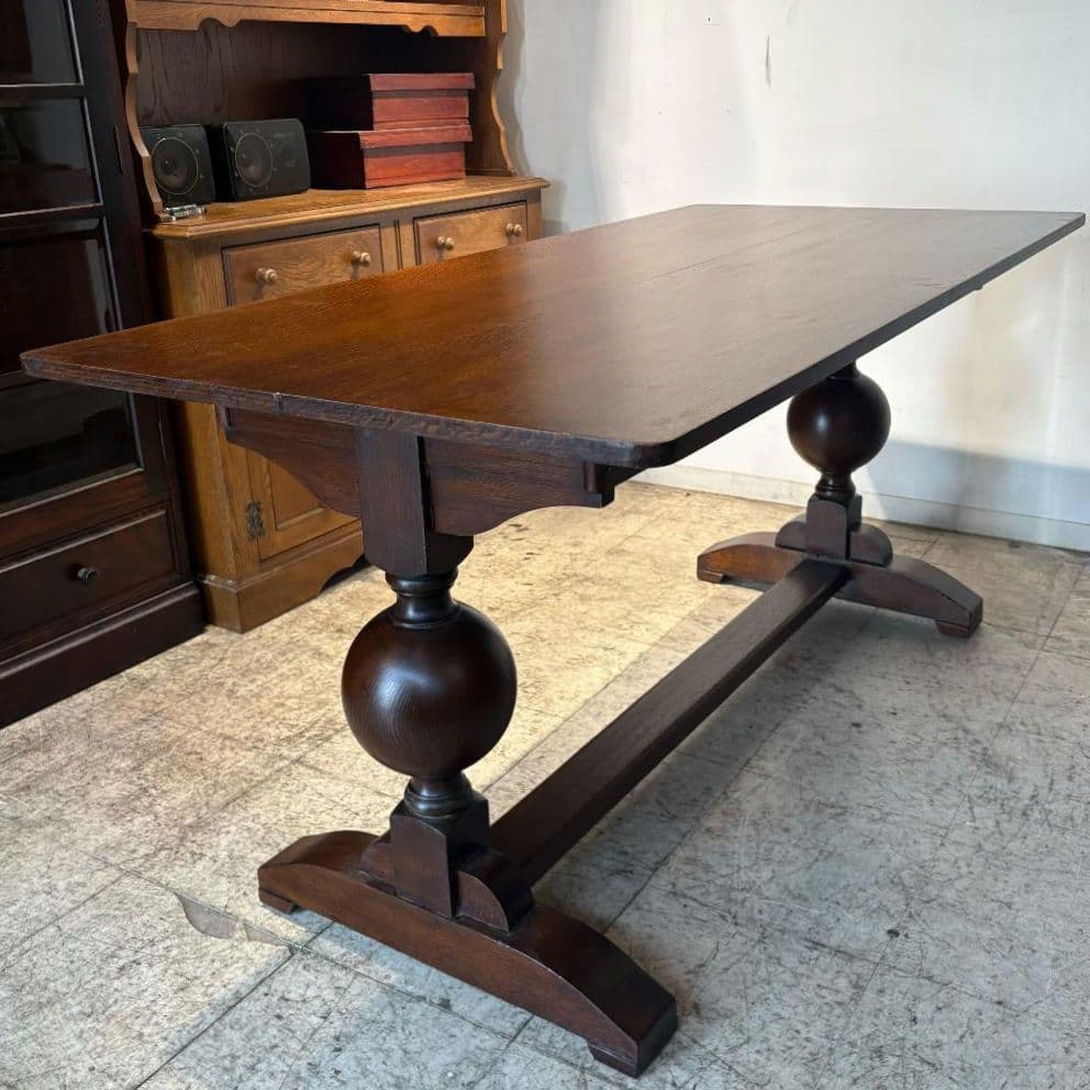 M●Ichiko送料込イギリス バルボスレッグダイニングテーブル