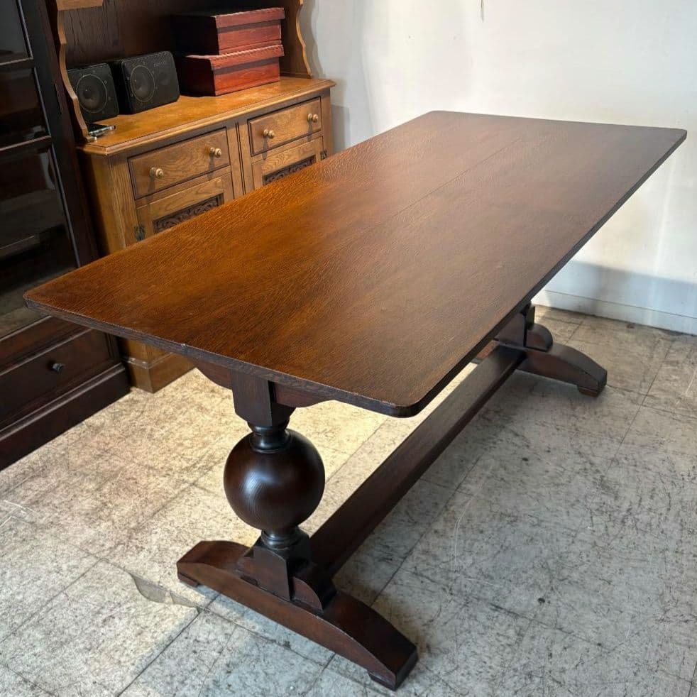 M●Ichiko送料込イギリス バルボスレッグダイニングテーブル