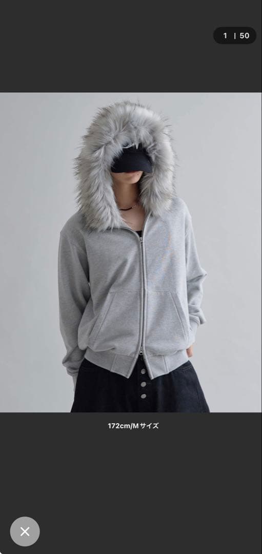 epnkアジャスタブルフェイクファーフーディ