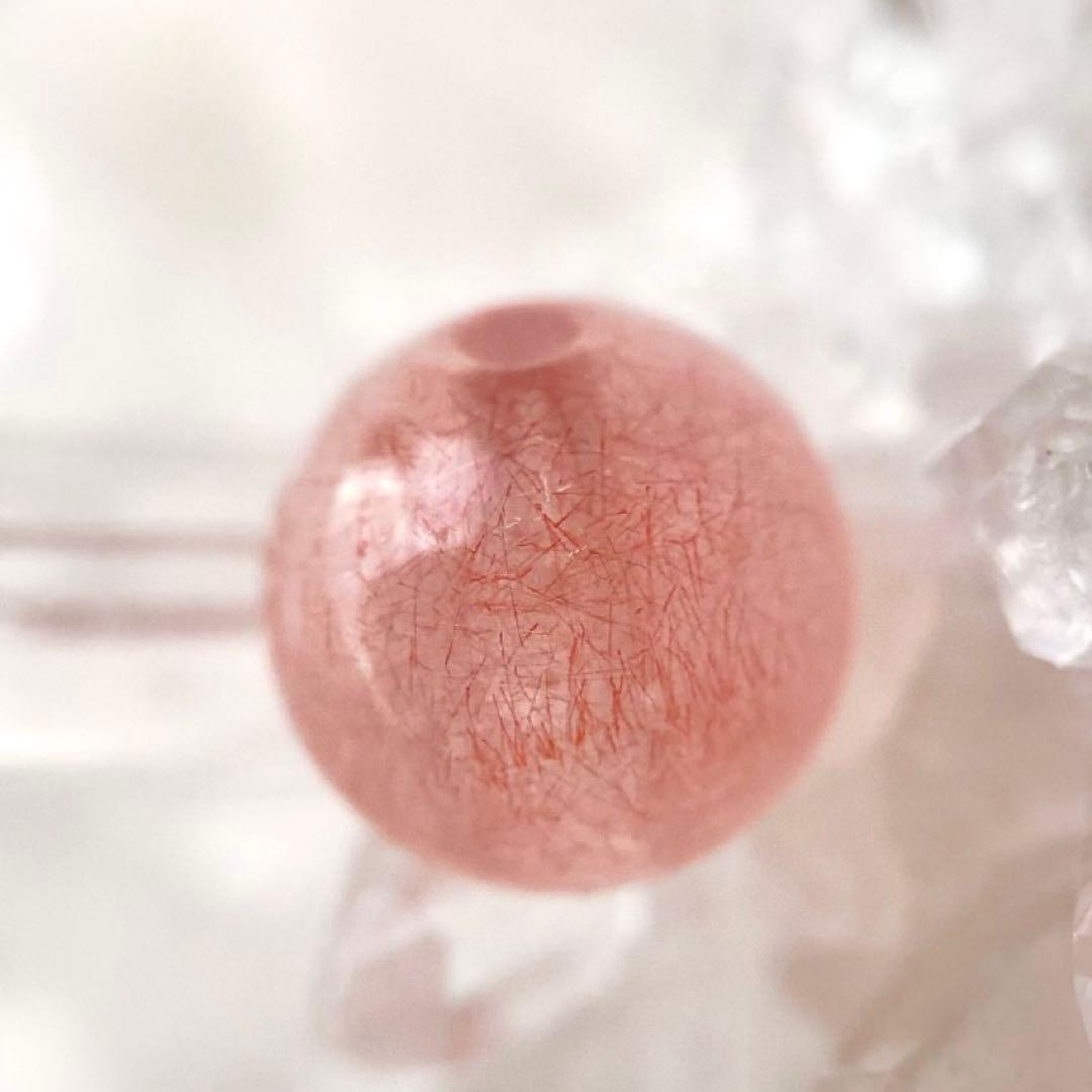 天然石★ブレスレット ストロベリークォーツ ♪ 363