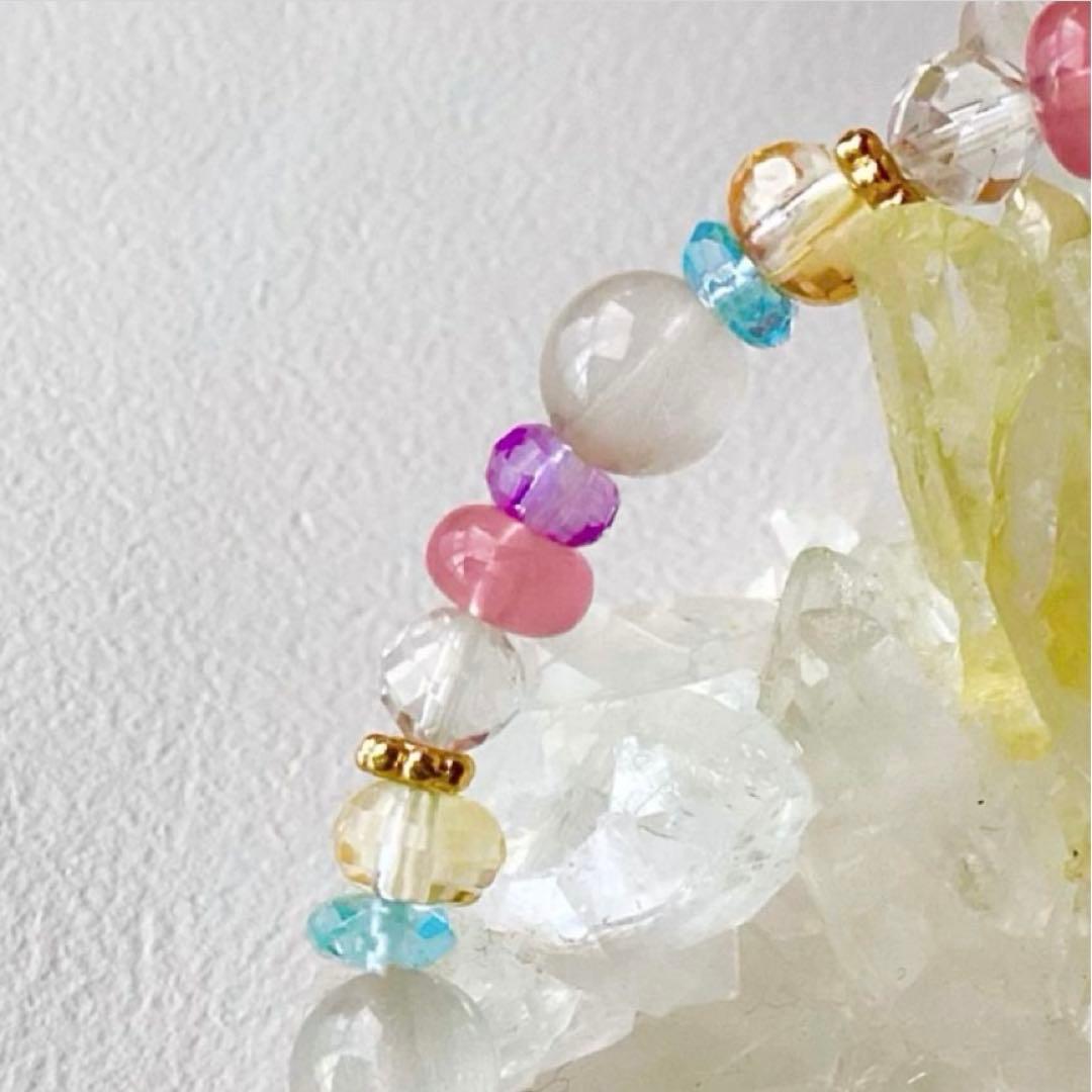 天然石★ブレスレット ストロベリークォーツ ♪ 363