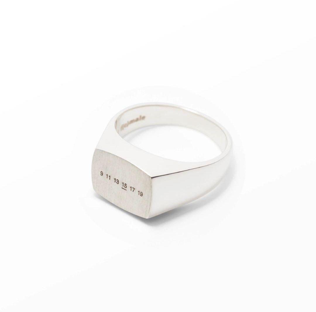 19号　FMALE TOKYO / number square ring