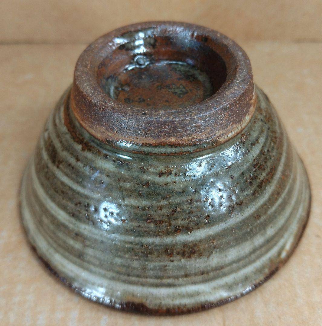 傑作【本物保証】金城次郎 壷屋焼ぐい呑(笑魚文ぐい呑）共箱 栞 人間国宝 美品