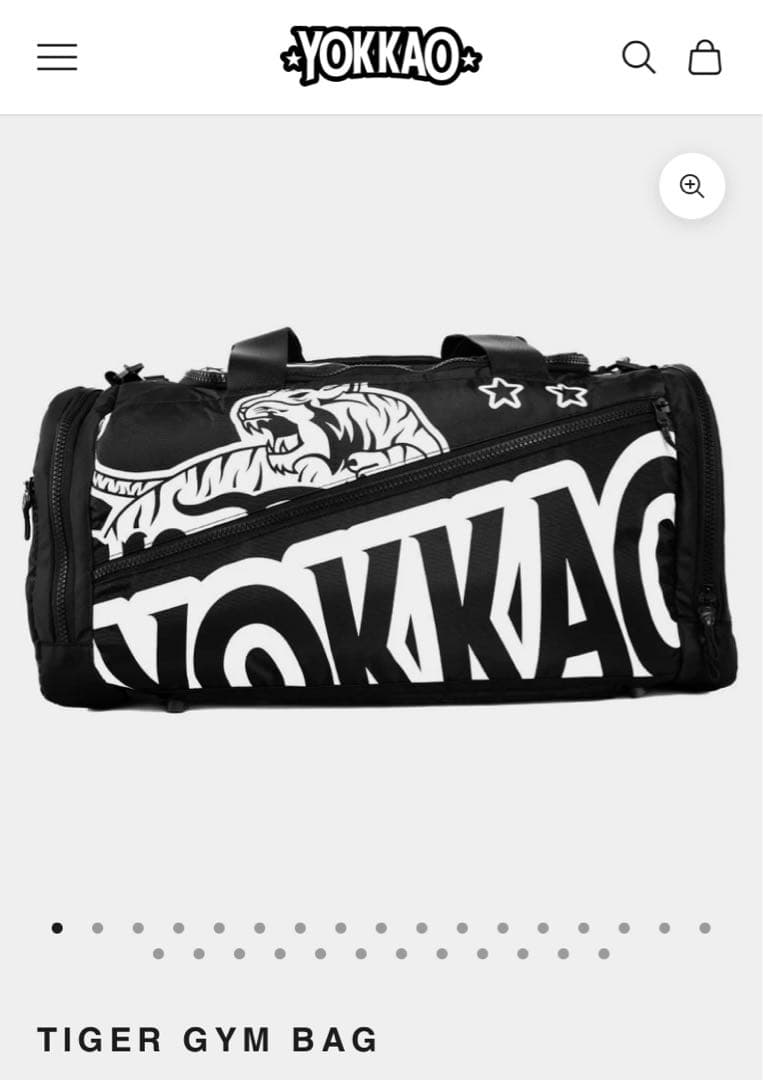 ボクシング YOKKAO TIGER GYM BAG windy fairtex twins