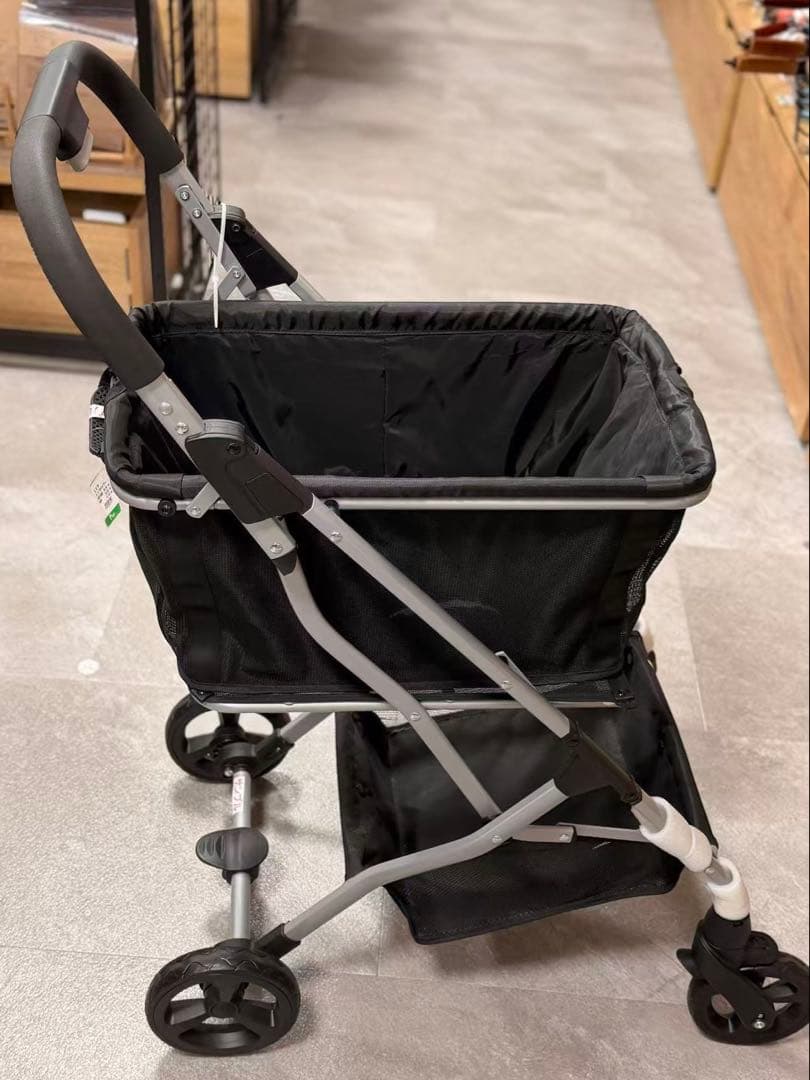 【新品】Ecoca 折りたたみショッピングカート 黒