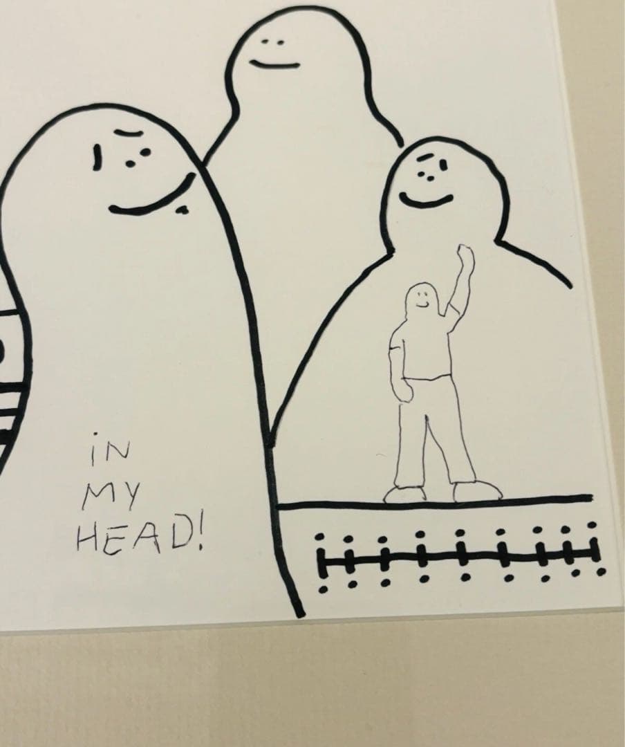 mark gonzales マークゴンザレス 原画 額入 サイン入 アート