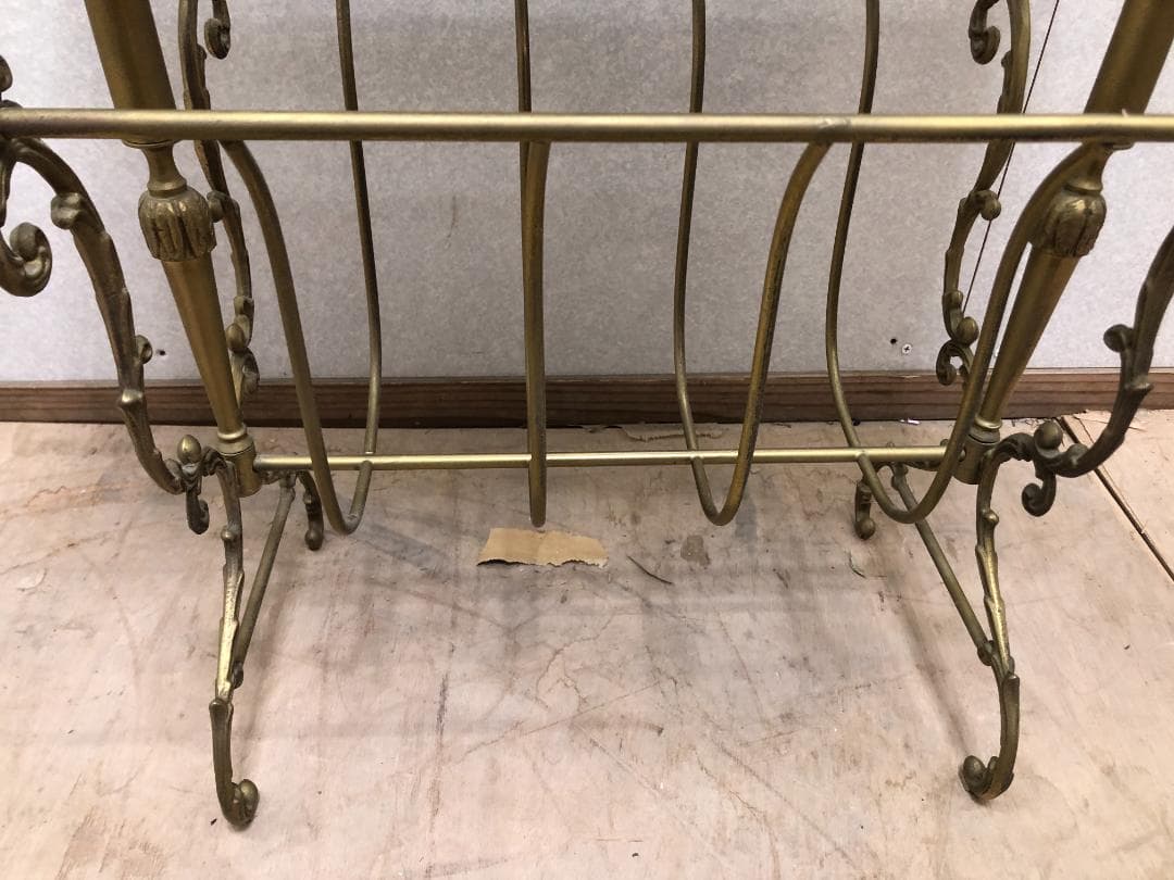 p*n様 ヴィンテージ マガジンラック　イタリア製　大理石天板　希少　25030