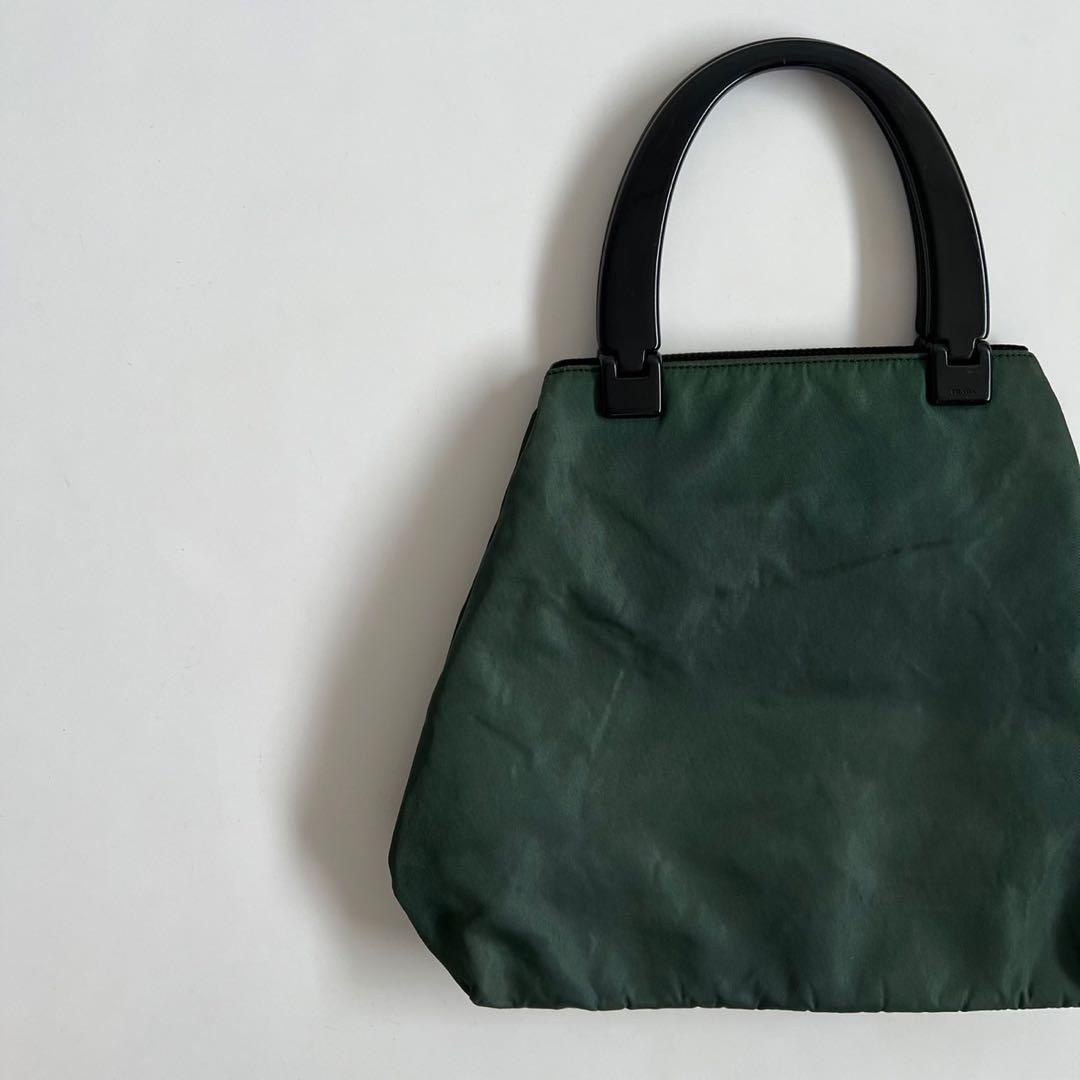 バッグ 90s PRADA PLASTIC HANDLE NYLON HAND BAG