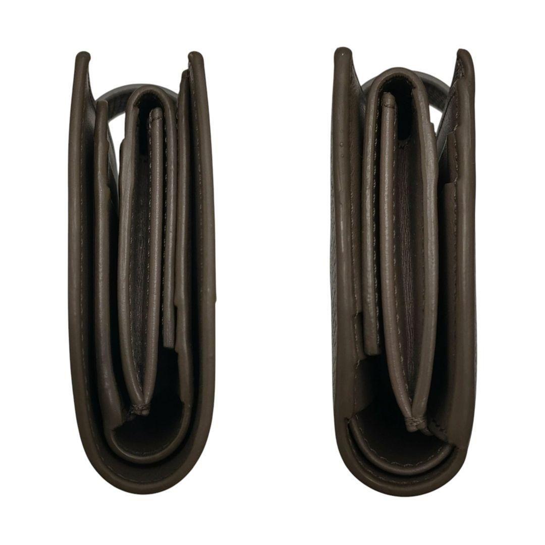 セリーヌ　折り財布　スモールストラップウォレット　グレー　ライトブルー