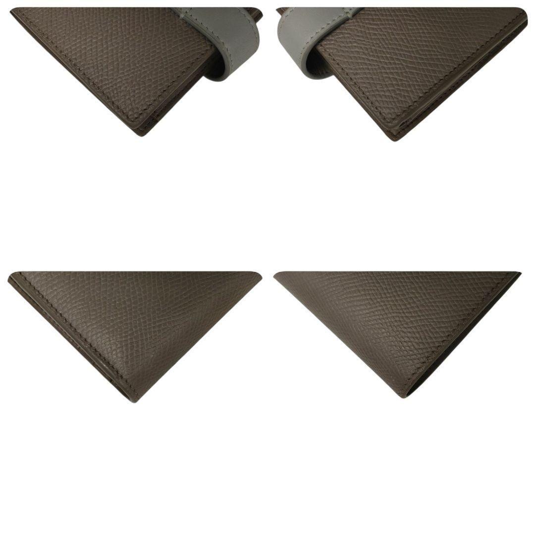 セリーヌ　折り財布　スモールストラップウォレット　グレー　ライトブルー