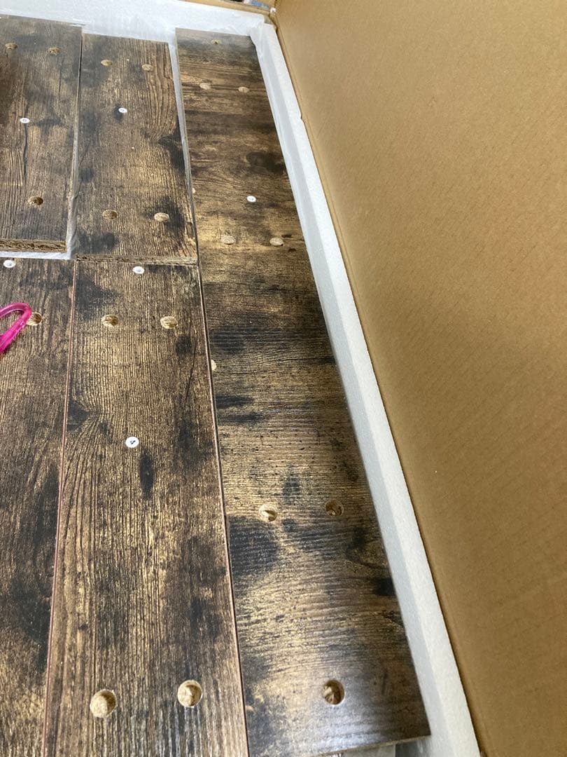 新品未使用⭐️ダークブラウン木製パソコンデスク アンティーク調 一人暮らし